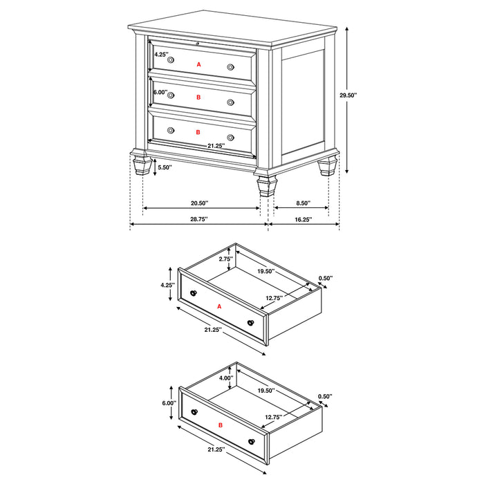 Sandy Beach 5 Pc Bedroom Sets