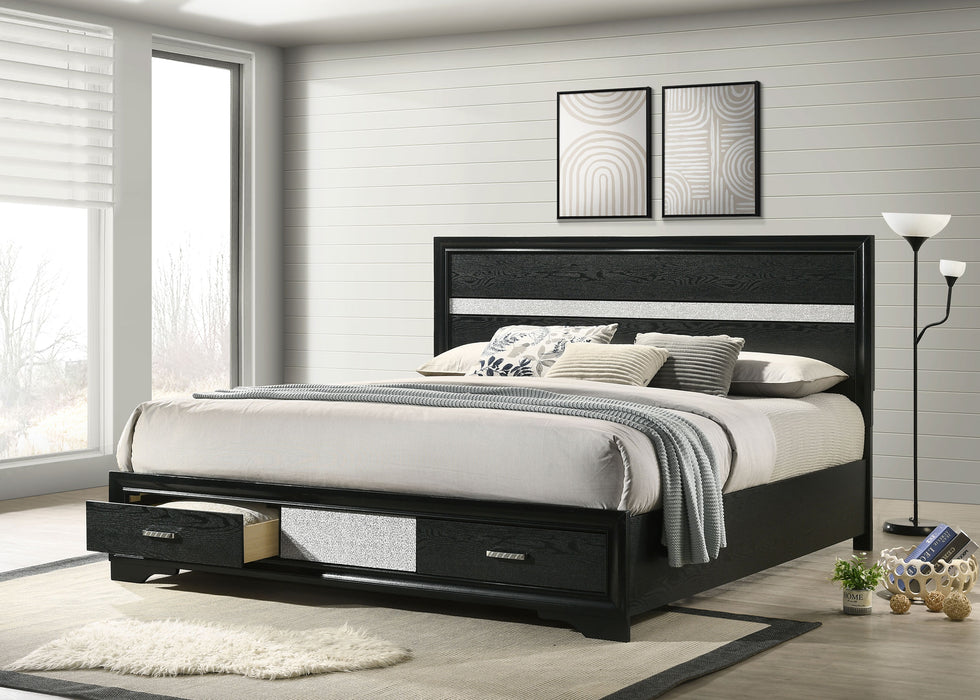 Miranda Panel Platform Storage Bed