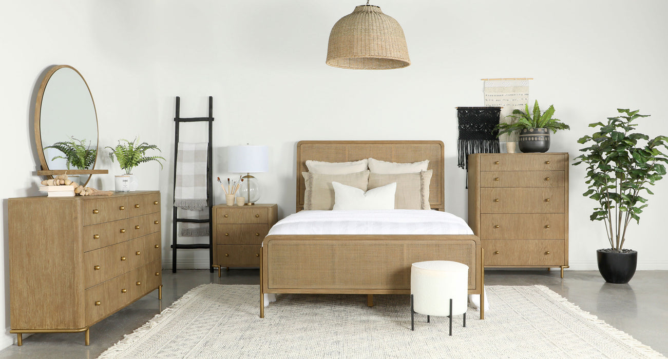 Arini Upholstered Panel Bed