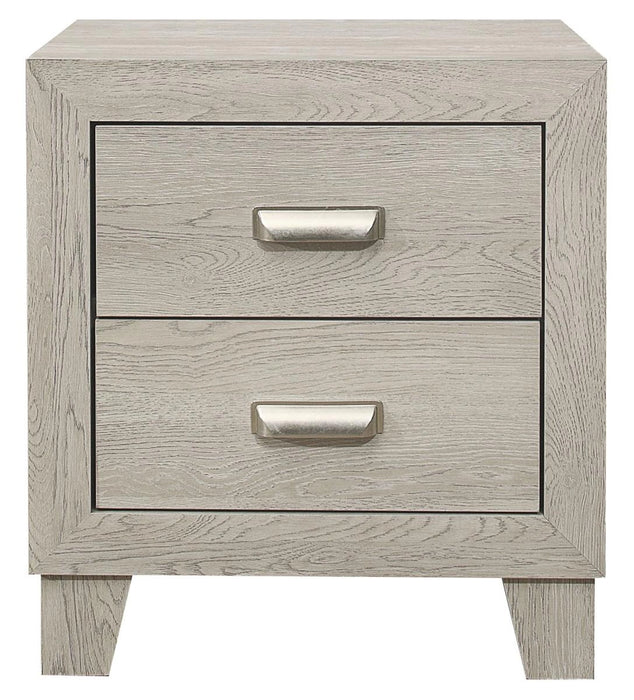 Quinby 2 Drawer Nightstand in Light Brown 1525-4