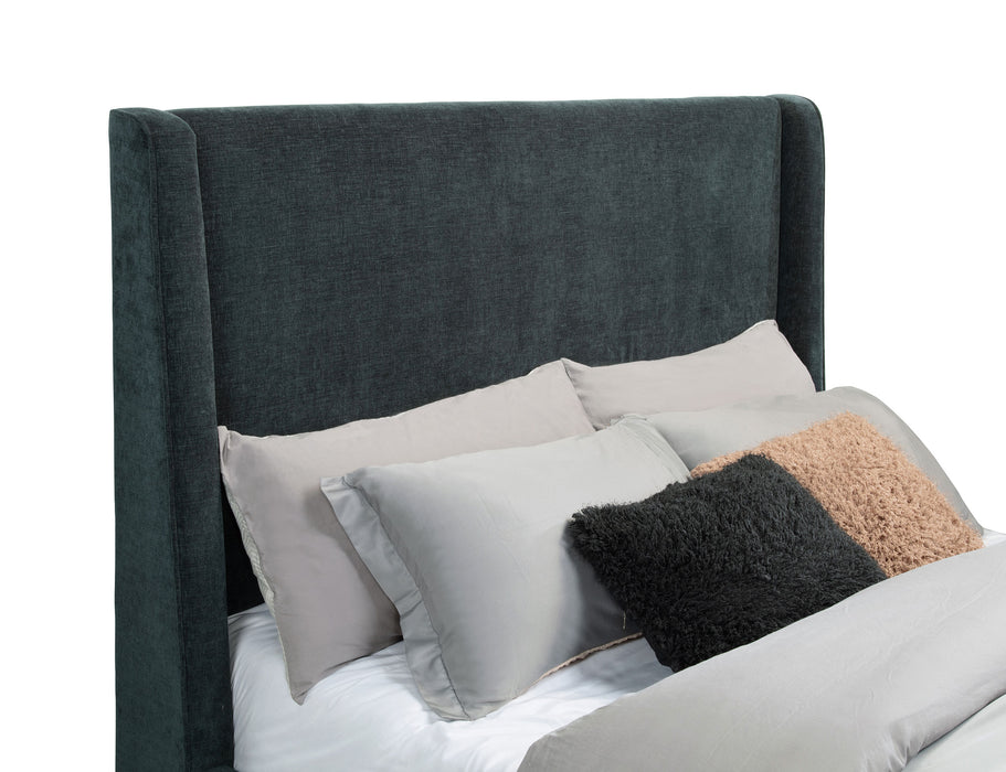 Preston Wingback Bed with Flame Visualizer and Bluetooth Speaker