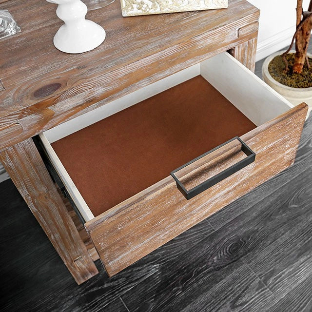 Wynton Weathered Light Oak Cal.King, E.King, & Queen Bed