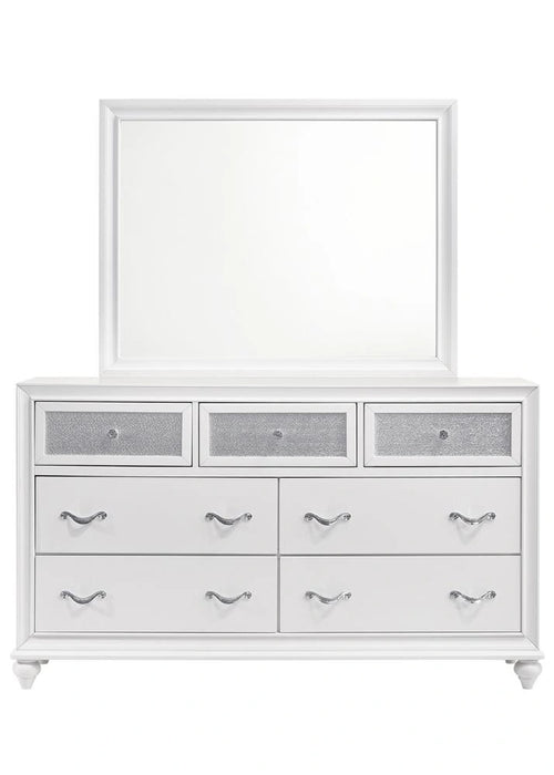 Barzini Rectangle Dresser Mirror White