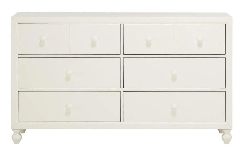 Wellsummer 6 Drawer Dresser in White 1803W-5