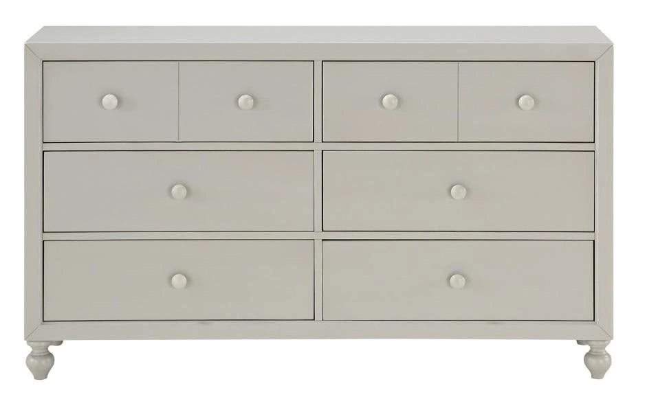 Wellsummer 6 Drawer Dresser in Gray 1803GY-5