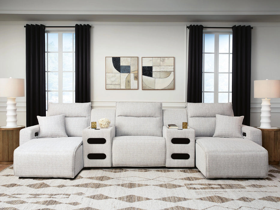 Modmax II Power Reclining Sectional with Chaise and Audio Consoles