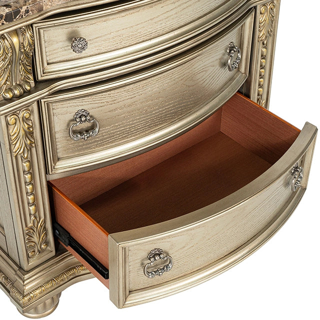Fromberg Nightstand w/ Marble Top