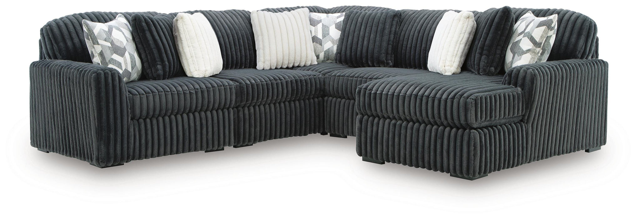 Midnight-Madness Sectional with Chaise