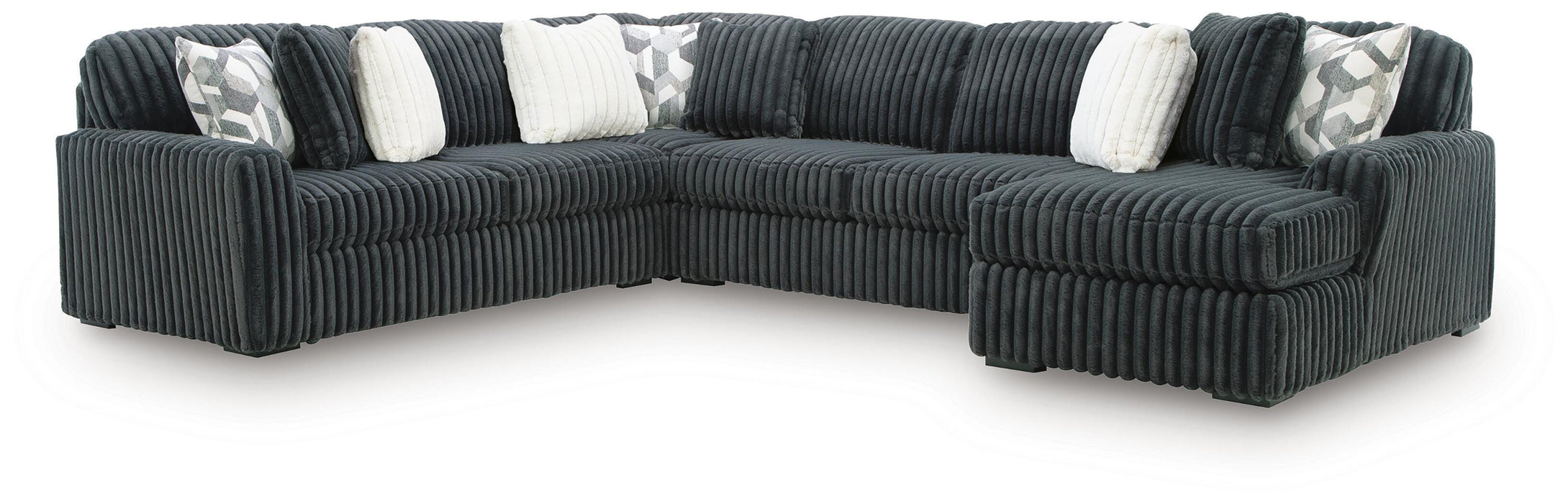 Midnight-Madness Sectional with Chaise