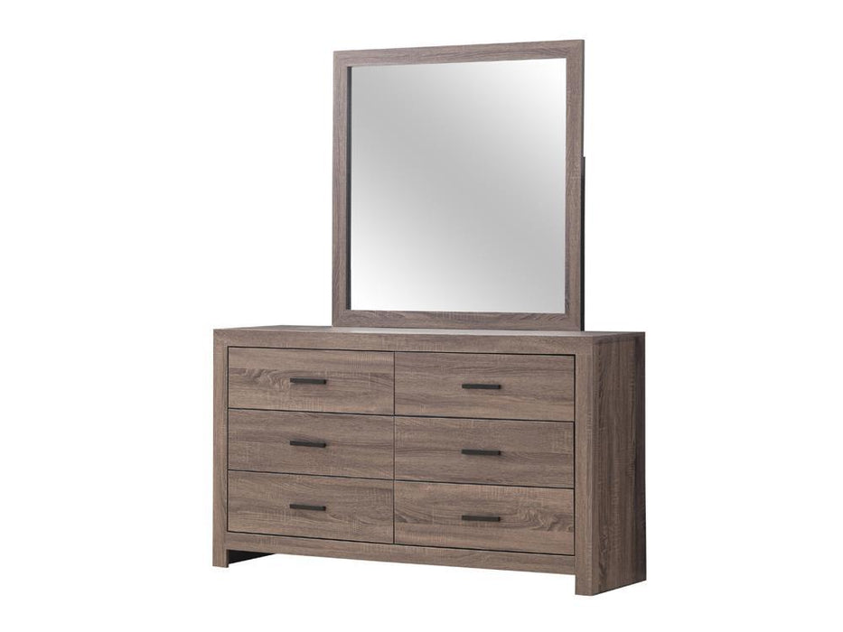 Brantford Rectangle Dresser Mirror Barrel Oak