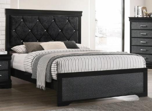 Crown Mark Amalia Full Panel Bed in Black B6918-F image