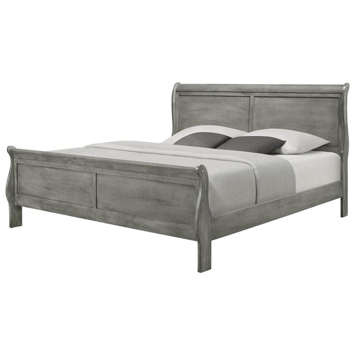 Crown Mark Louis Philip Full Sleigh Bed in Grey image