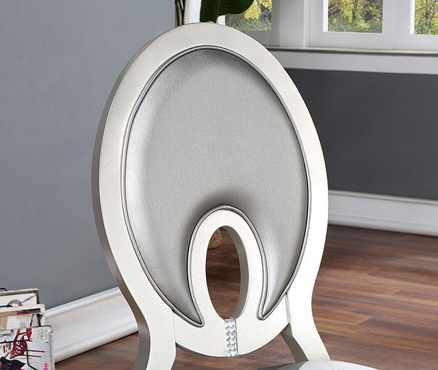 CATHALINA Side Chair (2/CTN), Silver