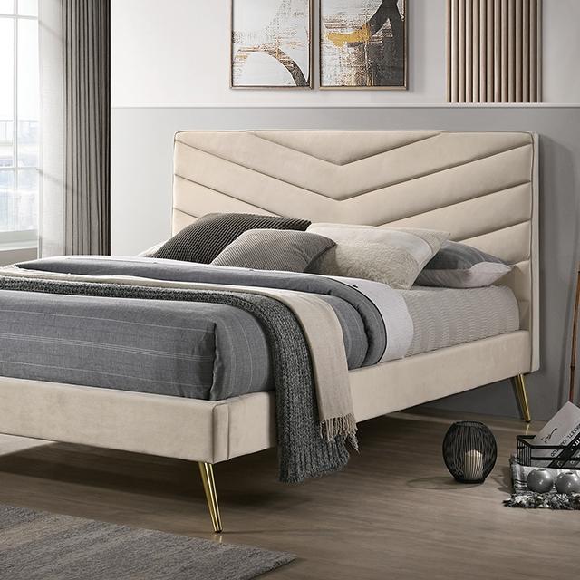 VIVAR Full Bed, Beige