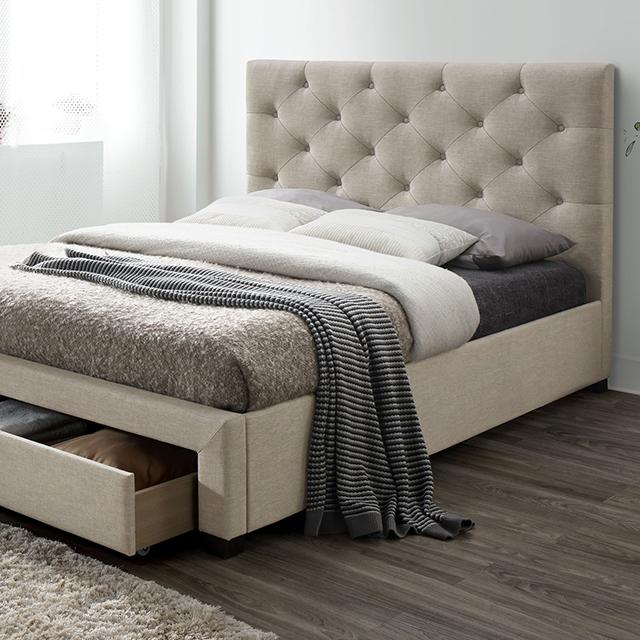 SYBELLA Full Bed, Beige