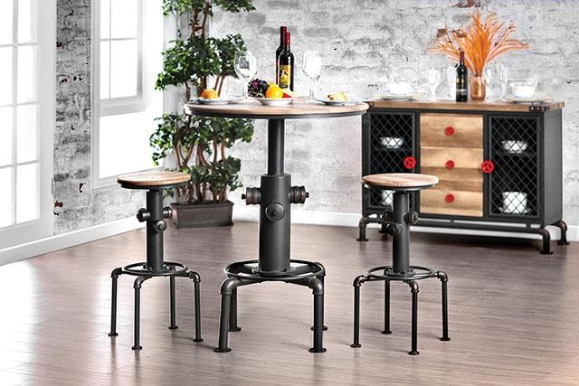 Foskey 3 Pc Bar Table Set
