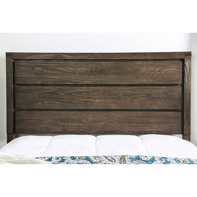 Rexburg Wire-Brushed Rustic Brown Full Bed