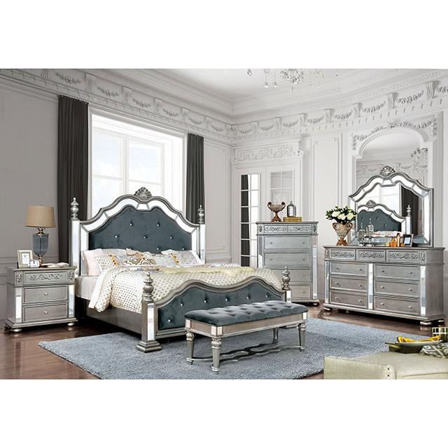 Azha Silver/Gray Bench