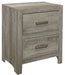 Mandan 2 Drawer Nightstand in Weathered Gray 1910GY-4 image