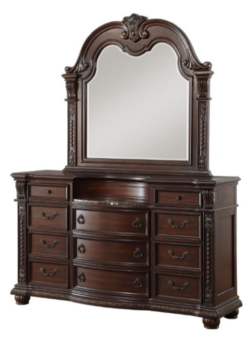 Homelegance Cavalier Dresser in Dark Cherry 1757-5