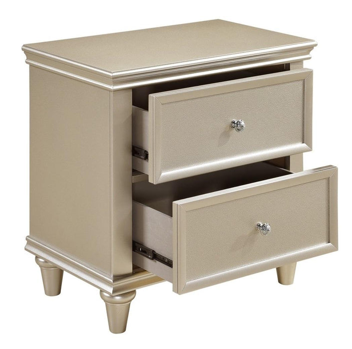 Celandine 2 Drawer Nightstand in Silver 1928-4