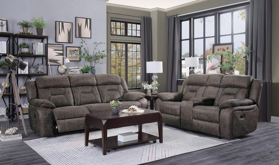 Madrona Double Reclining Loveseat in Dark Brown 9989DB-2