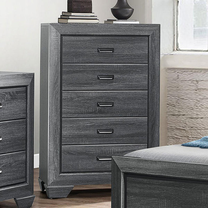 Homelegance Beechnut 5 Drawer Chest in Gray 1904GY-9 image