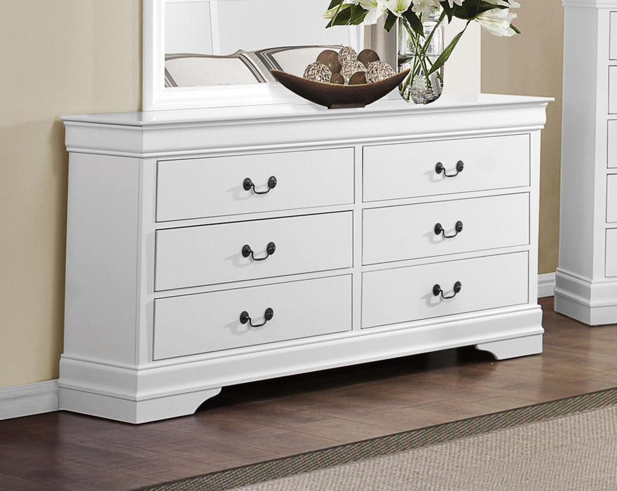 Mayville 6 Drawer Dresser in White 2147W-5 image