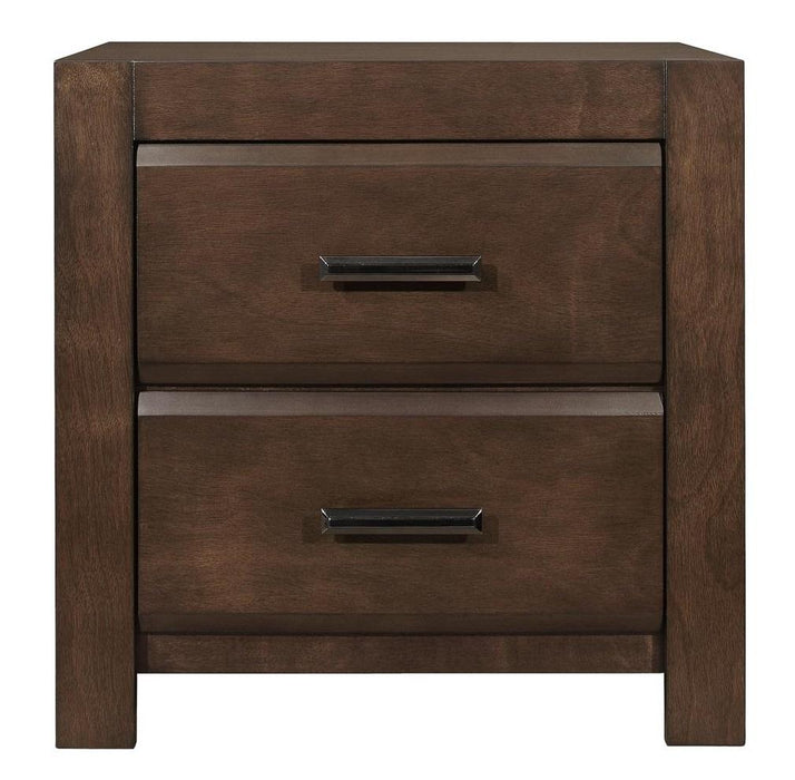 Erwan 2 Drawer Nightstand in Dark Walnut 1961-4 image