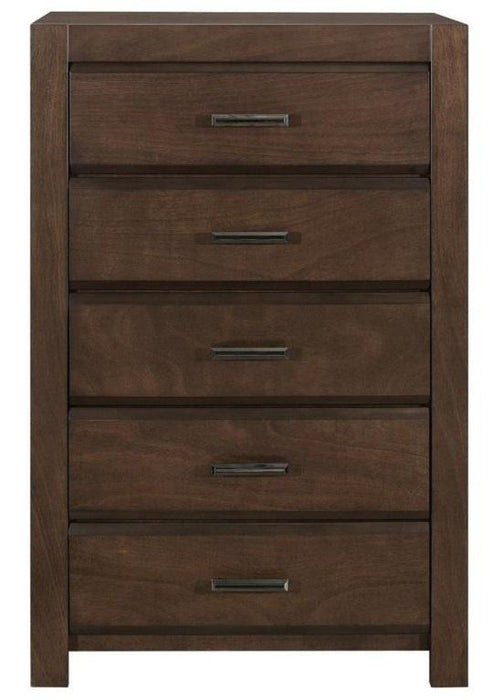 Erwan 5 Drawer Chest in Dark Walnut 1961-9 image