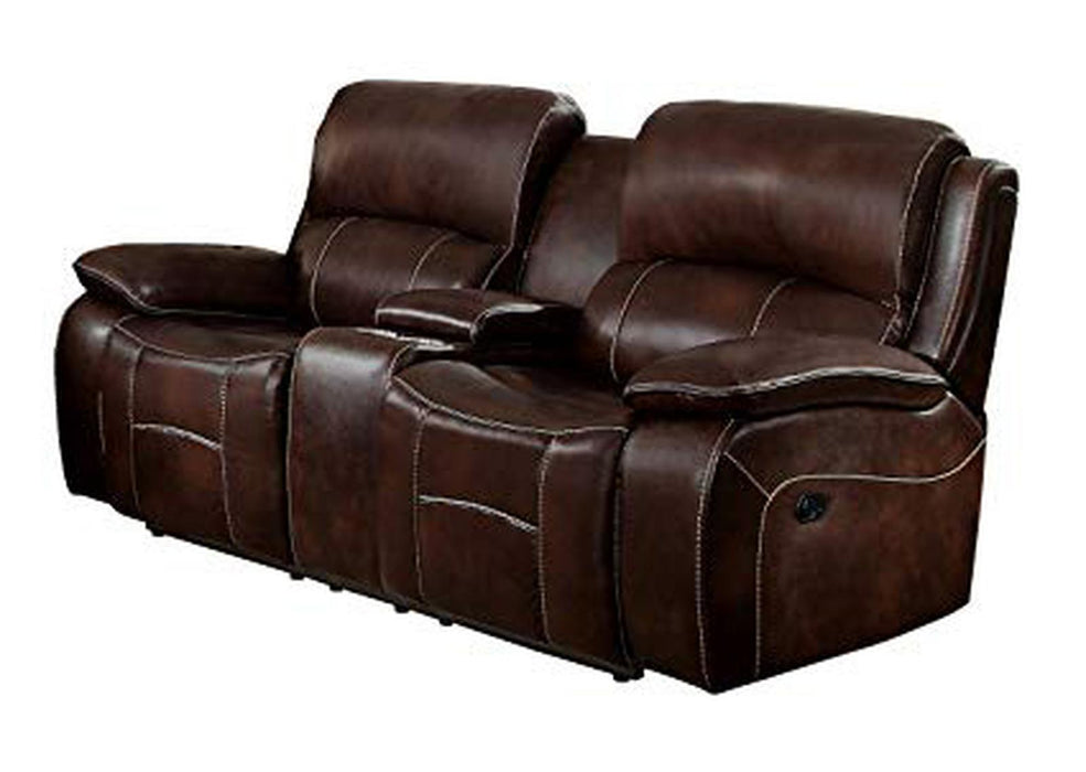 Mahala Double Reclining Loveseat in Brown 8200BRW-2 image