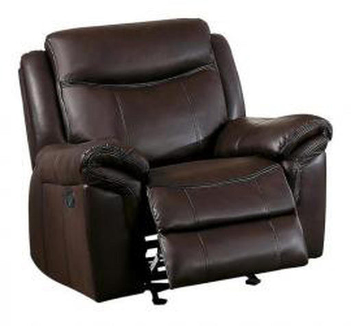 Homelegance Furniture Mahala Power Glider Recliner Chair in Brown 8200BRW-1PW image