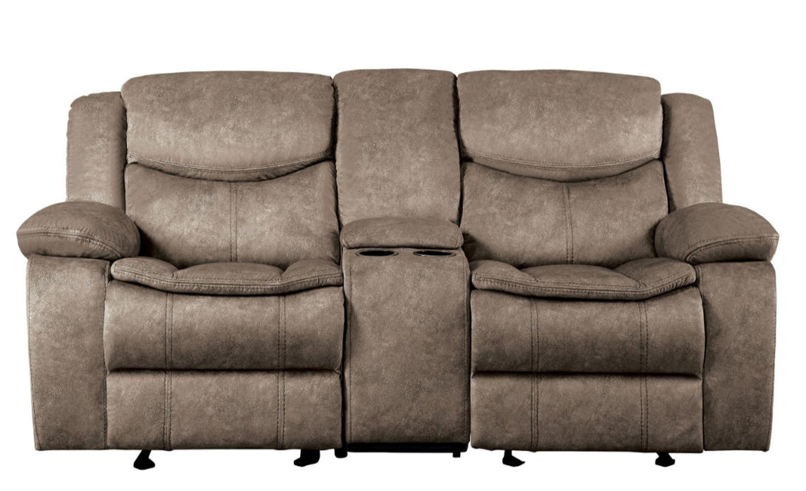 Bastrop Double Glider Reclining Loveseat in Brown 8230FBR-2 image