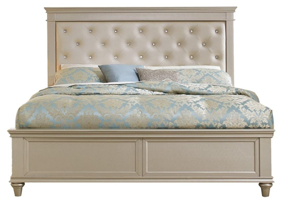 Homelegance Celandine King Panel Bed in Pearl/Silver 1928K-1EK* image