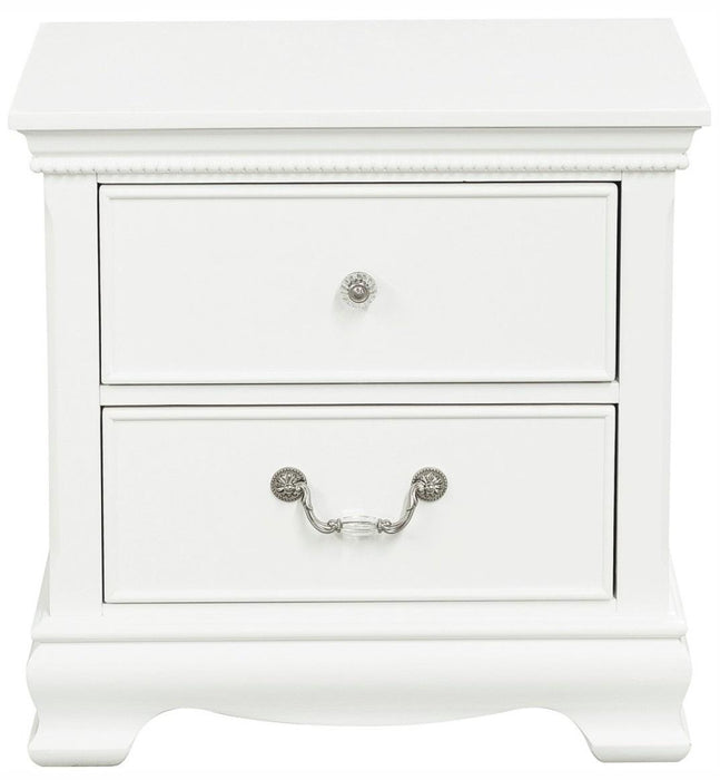 Lucida 2 Drawer Nightstand in White 2039W-4 image