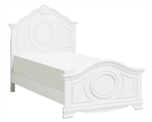 Lucida Twin Panel Bed in White 2039TW-1* image