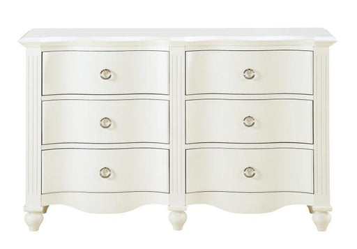 Meghan 6 Drawer Dresser in White 2058WH-5 image