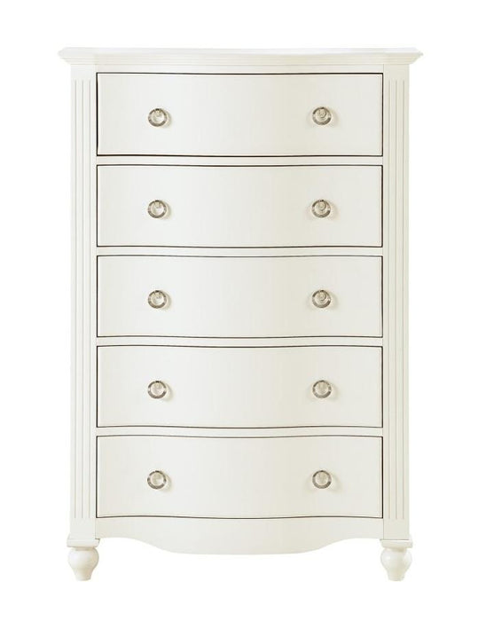 Meghan 5 Drawer Chest in White 2058WH-9 image