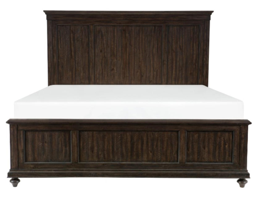 Cardona Queen Panel Bed in Driftwood Charcoal 1689-1*