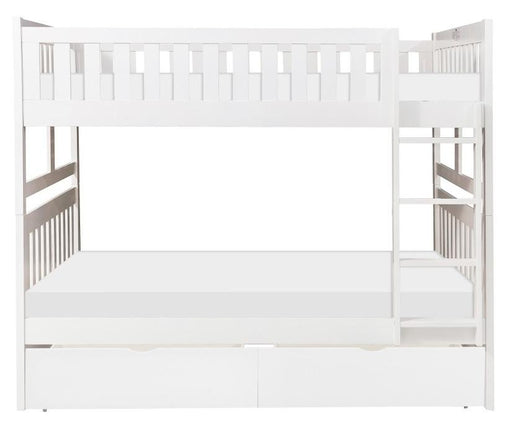 Galen Full/Full Bunk Bed w/ Storage Boxes in White B2053FFW-1*T image