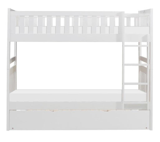 Galen Twin/Twin Bunk Bed w/ Twin Trundle in White B2053W-1*R image