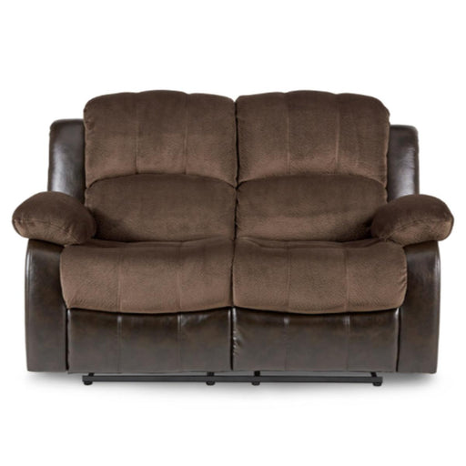 Homelegance Furniture Granley Double Reclining Loveseat in Chocolate 9700FCP-2 image