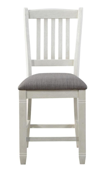 Granby Counter Height Chair in White & Brown (Set of 2) image