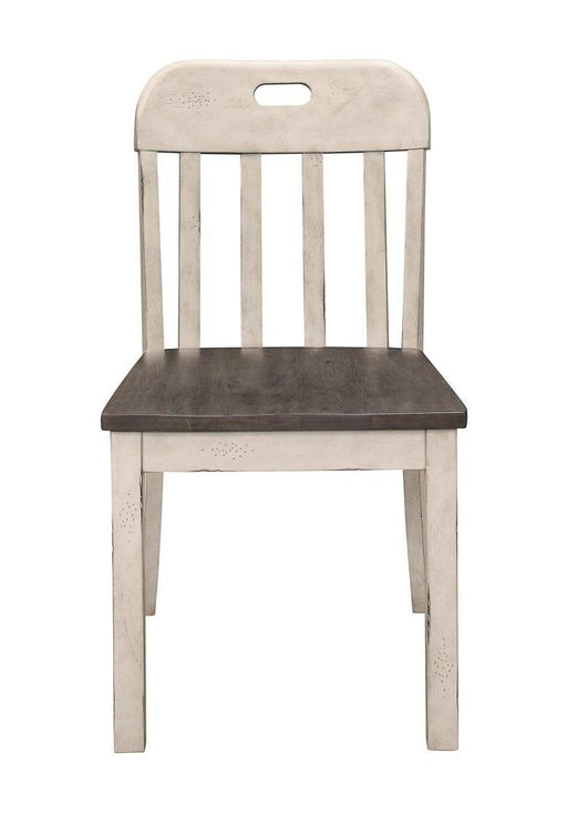 Homelegance Clover Side Chair in White & Gray (Set of 2) image