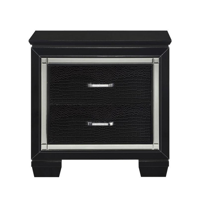 Homelegance Allura Nightstand in Black 1916BK-4 image