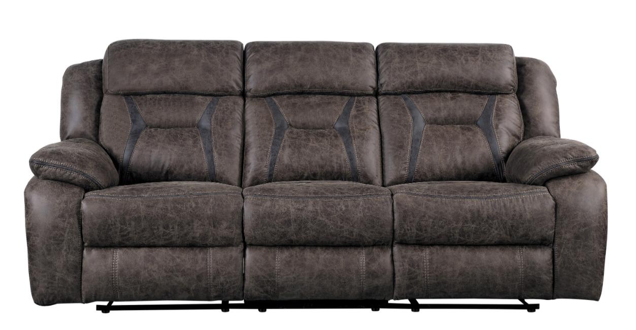 Madrona Double Reclining Sofa in Dark Brown 9989DB-3 image