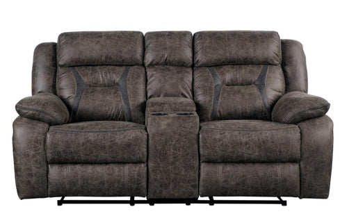 Homelegance Furniture Madrona Double Reclining Loveseat in Dark Brown 9989DB-2 image