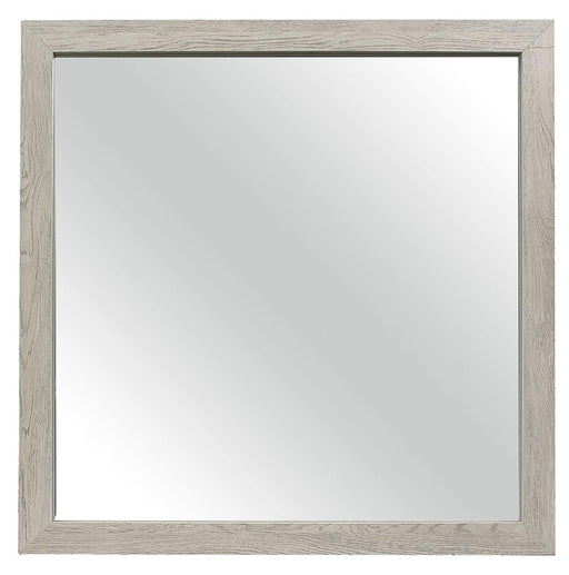 Quinby Mirror in Light Brown 1525-6 image