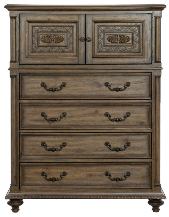 Rachelle 4 Drawer Chest in Weathered Pecan 1693-9 image