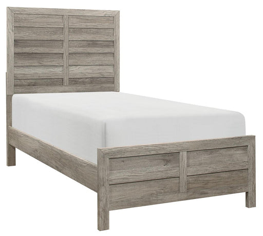 Mandan Twin Panel Bed in Weathered Gray 1910GYT-1* image